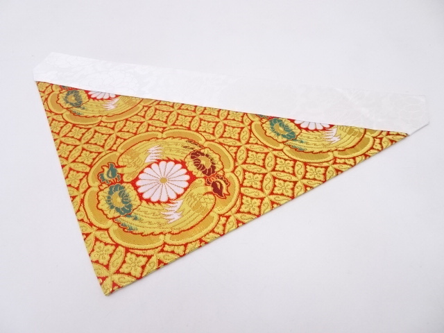 K100　未使用品　本金金襴打敷